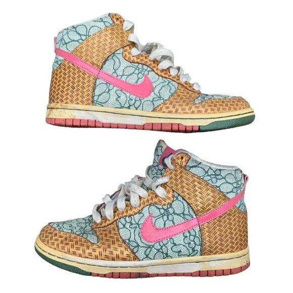 RARE 2007 Nike Dunk High Premium 'Nori Desert Bloom'' Size 6 - Picture 1 of 9